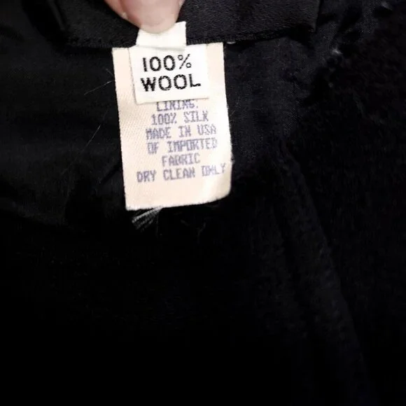 VIntage Chado Wool Skirt Silk Lining Pockets Size 4 Pockets Professional Career - Picture 11 of 14